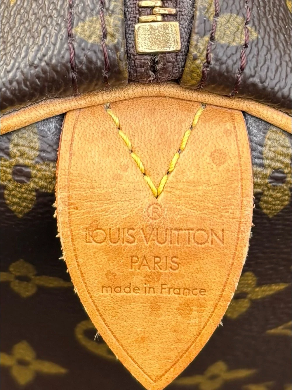 Louis Vuitton Monogram Speedy Satchel in Brown